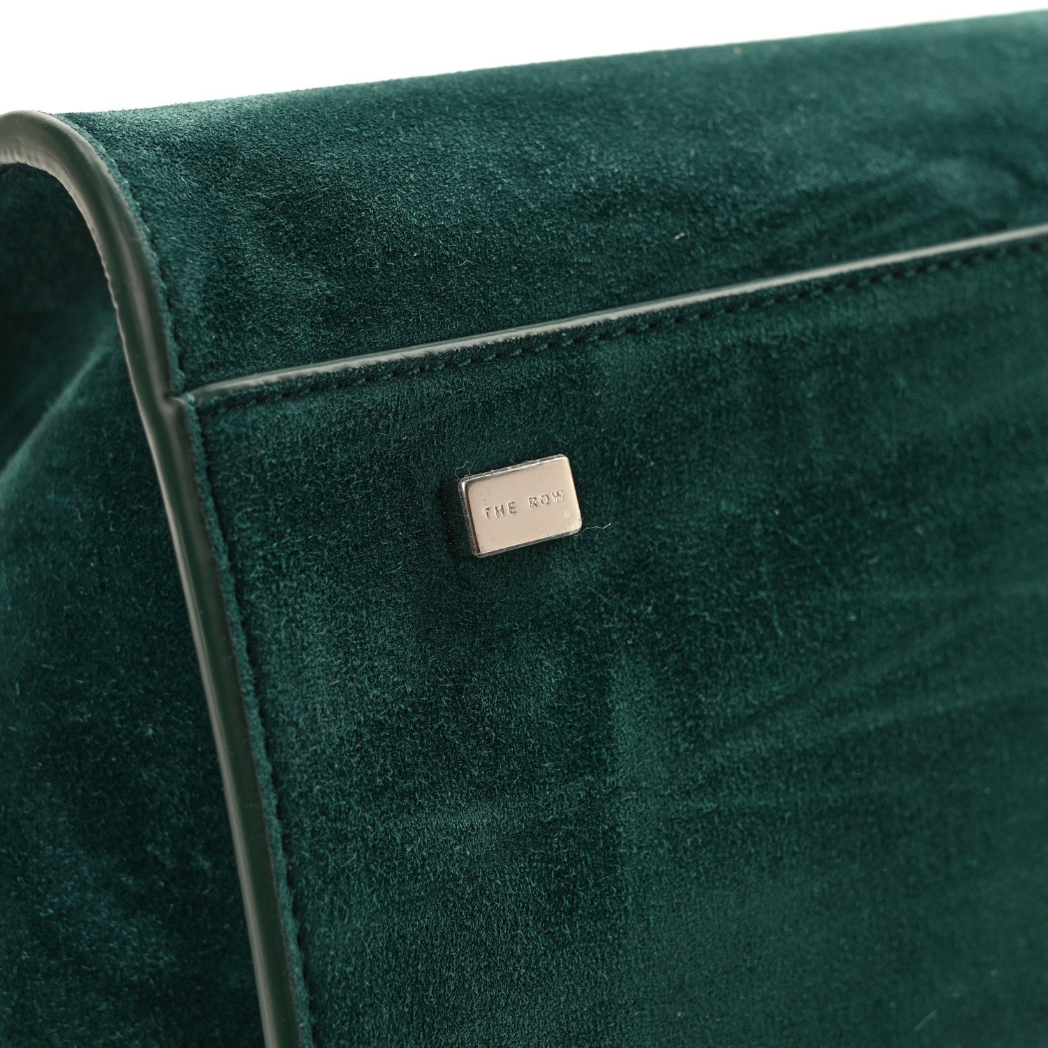 The Row Suede Soft Margaux 15 Teal Green 11 of 11
