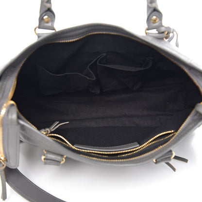 Balenciaga Chevre Gold Metallic Edge Hardware S City Gris Acier 4 of 9