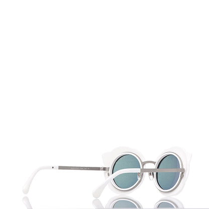 Chanel Round Camellia Sunglasses 71198 White 4 of 7