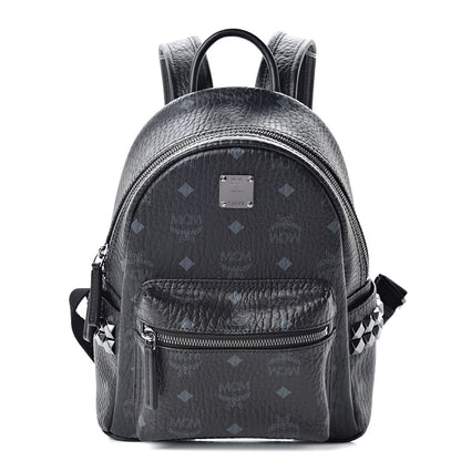 MCM Visetos Side Stud Mini Stark Backpack Black 1 of 11