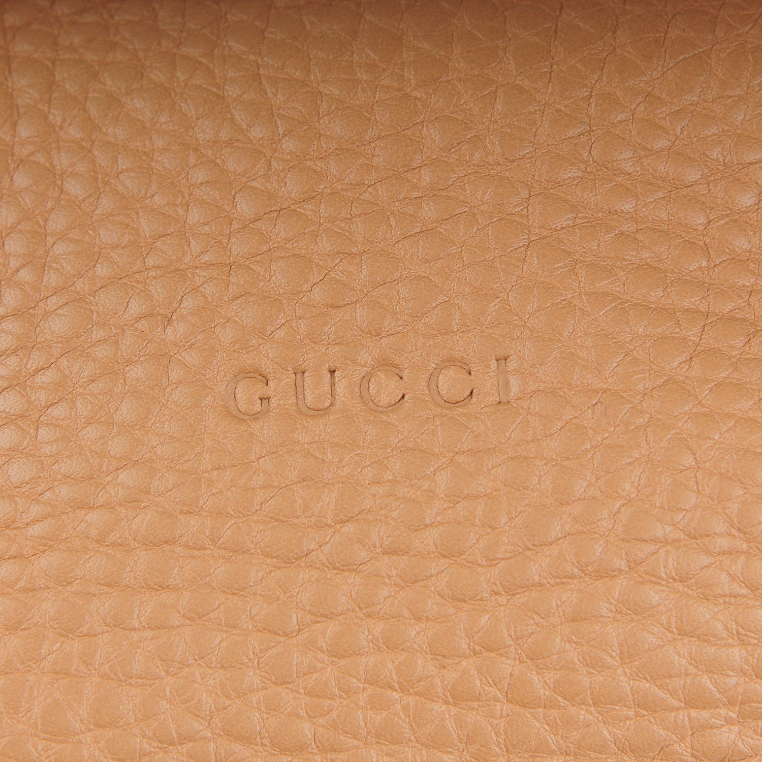 Gucci Pebbled Calfskin Miss Bamboo Bucket Bag Camelia 6 of 8