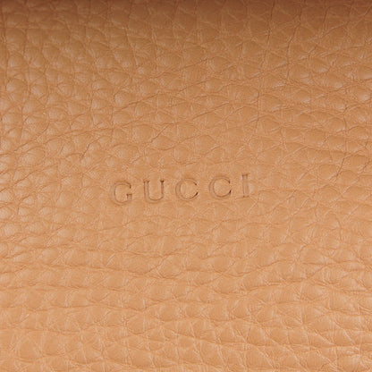 Gucci Pebbled Calfskin Miss Bamboo Bucket Bag Camelia 6 of 8
