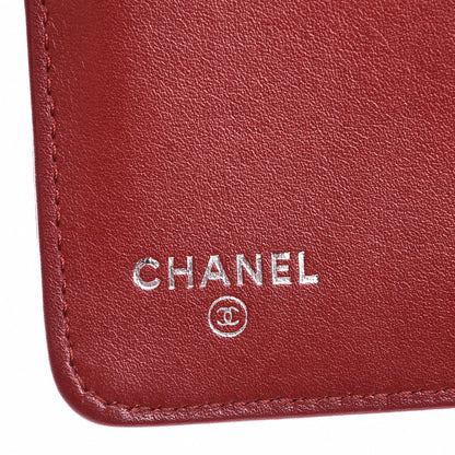 Chanel Caviar Quilted Zipped Pocket Wallet Red 6 of 9