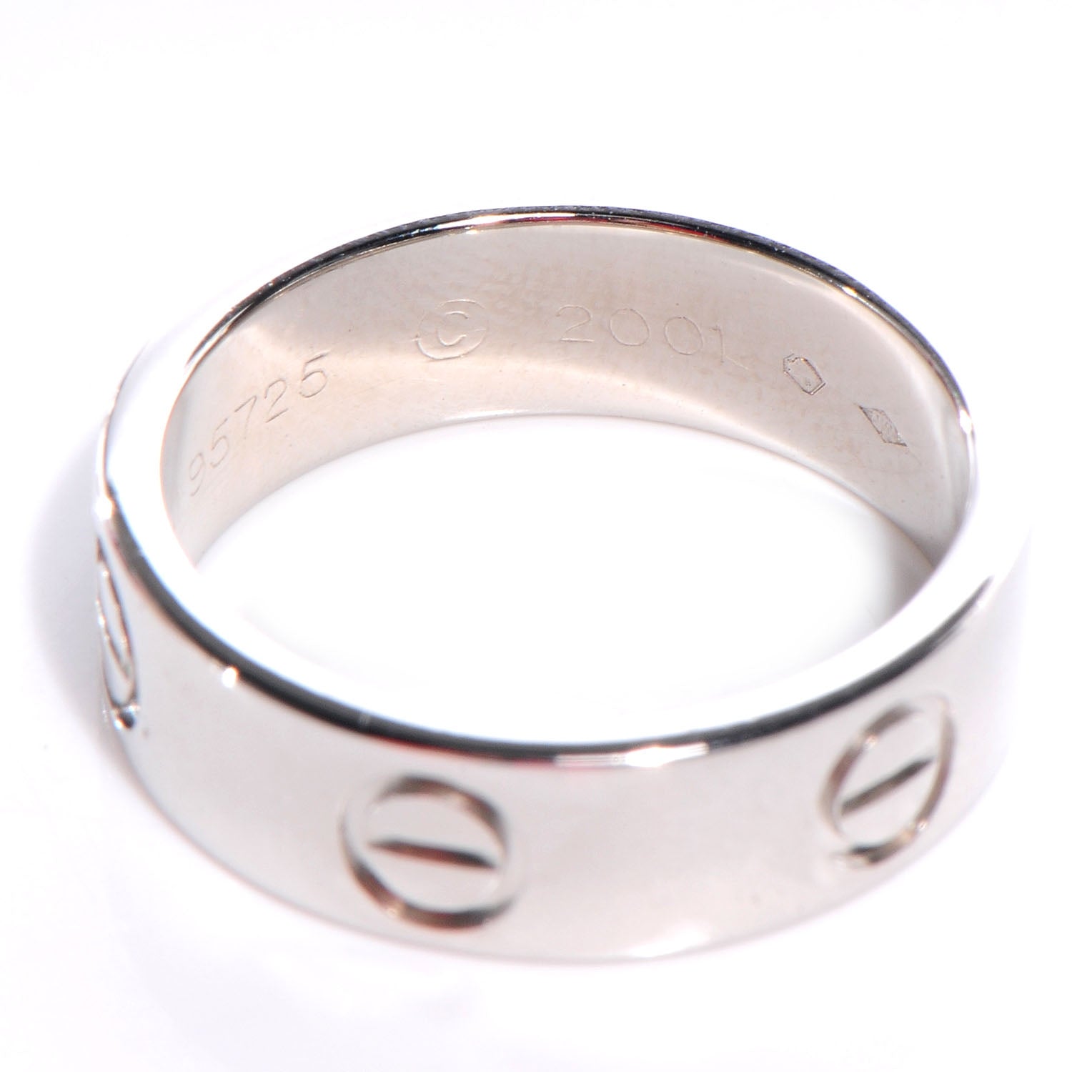 Cartier Platinum 5mm Love Ring Size 51 US 5.25 5 of 5