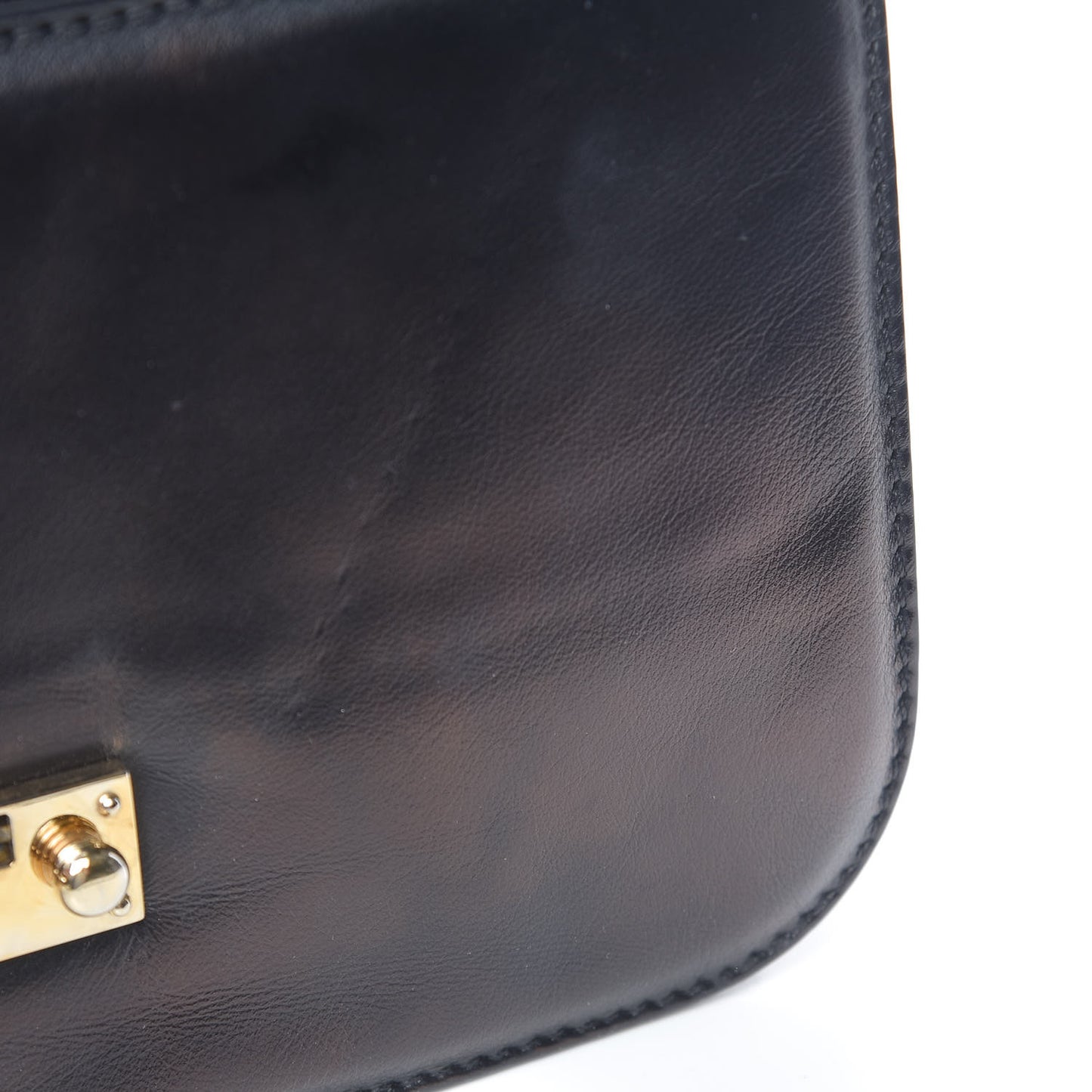 Vitello Medium Glam Lock Rockstud Flap Black