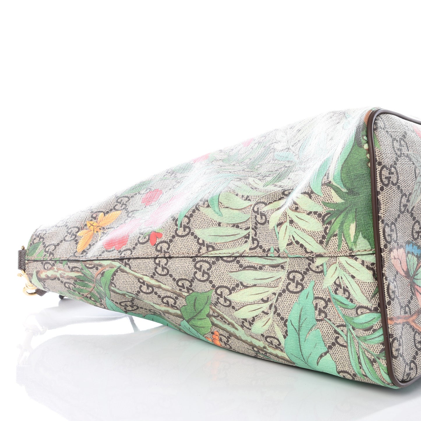 Soft GG Supreme Monogram Tian Medium Crossbody Tote Beige Multicolor New Acero