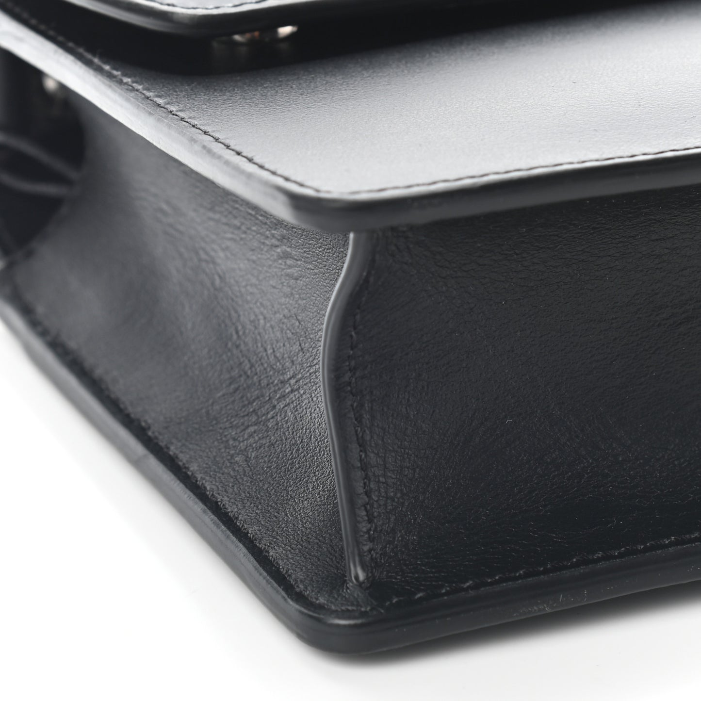 Calfskin Graphic Printed Oscar Crossbody Bag Black