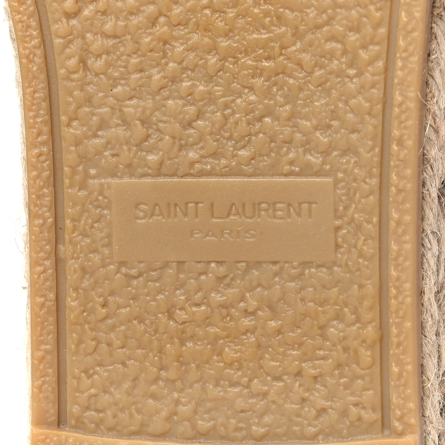 Saint Laurent Lambskin Monogram Espadrilles 41 White 7 of 10