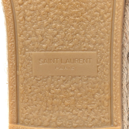 Saint Laurent Lambskin Monogram Espadrilles 41 White 7 of 10