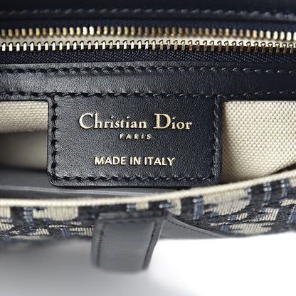 Christian Dior Oblique Saddle Bag Blue 6 of 10