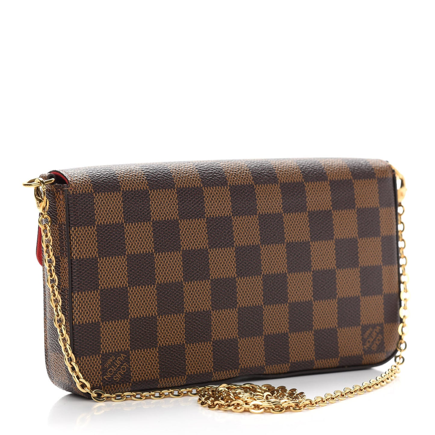 Damier Ebene Pochette Felicie Chain Wallet