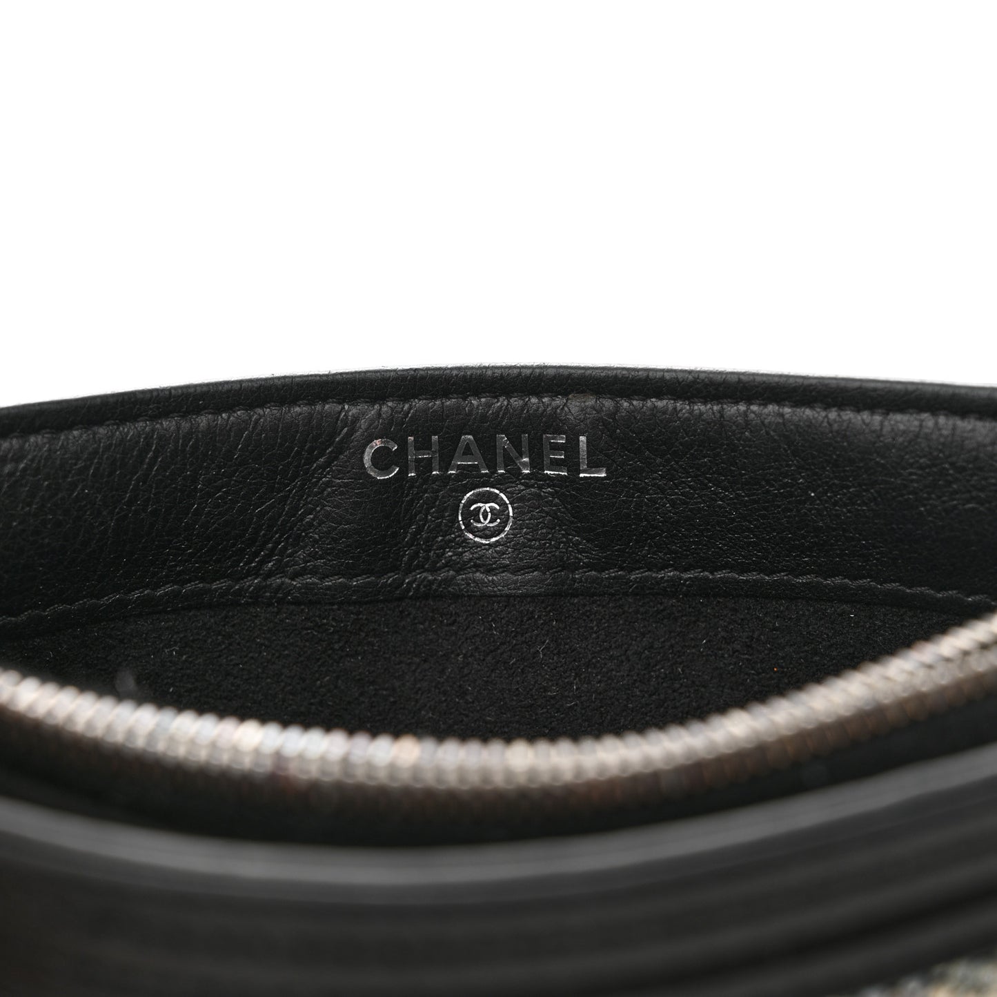 Metallic Galuchat Stingray Lambskin Mini Clutch With Removable Chain Black