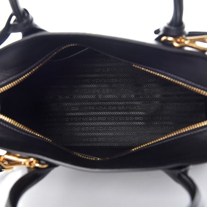 Prada Saffiano City Calfskin Medium Esplanade Tote Black 7 of 9