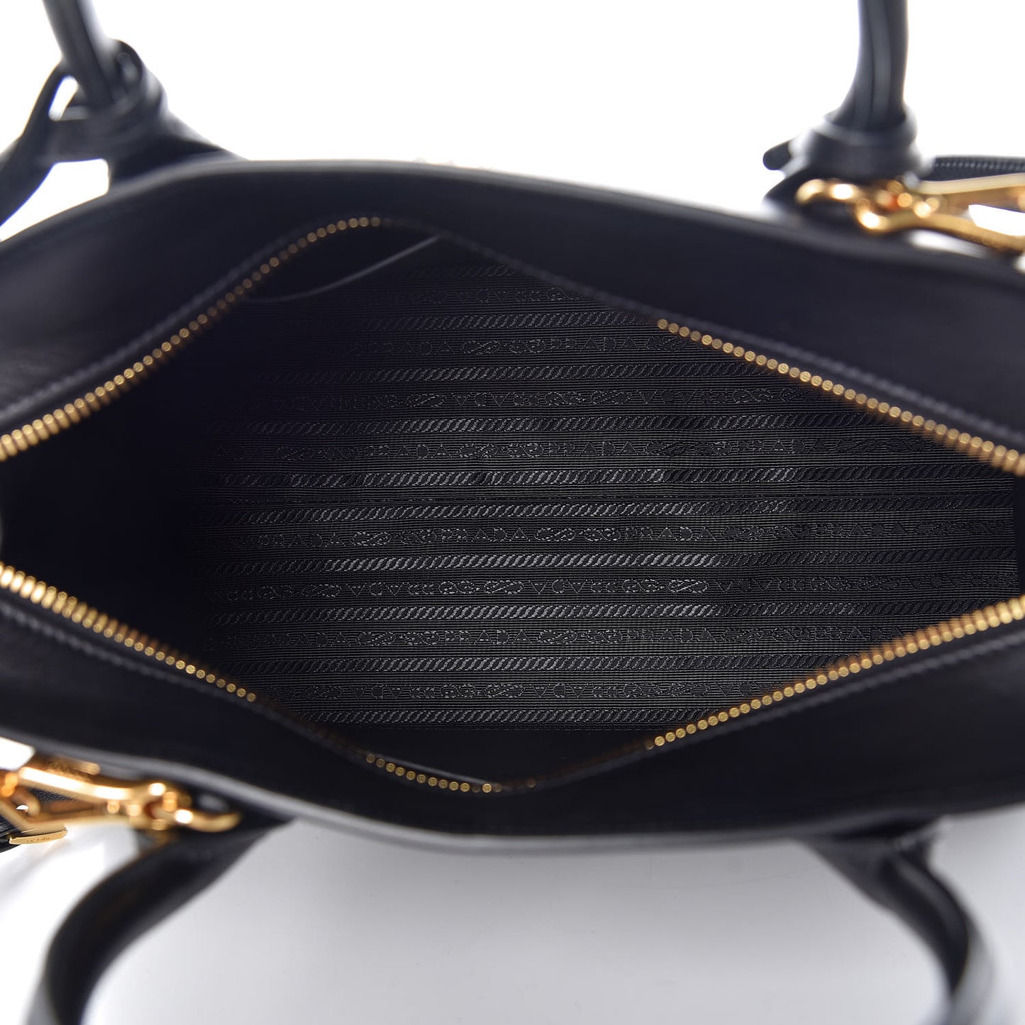 Saffiano City Calfskin Medium Esplanade Tote Black