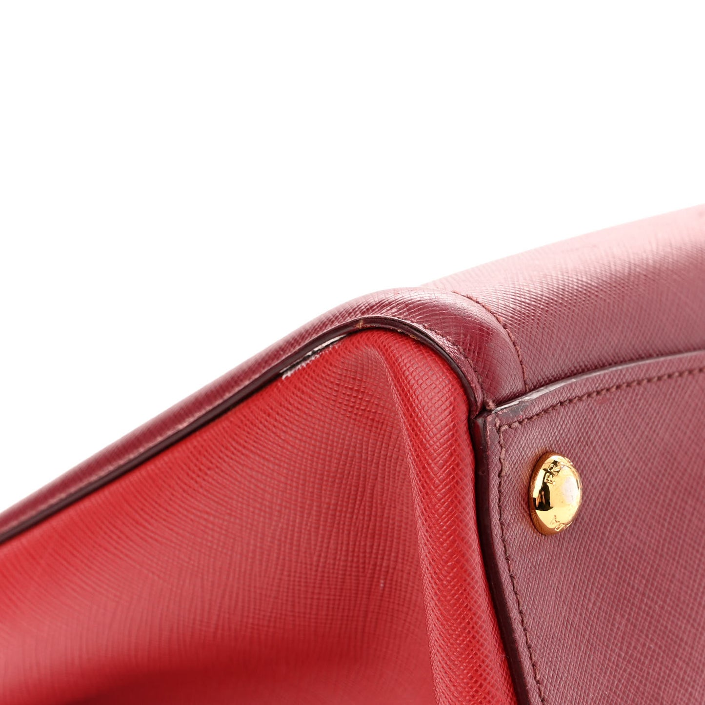 Saffiano Lux Medium Tote Cerise