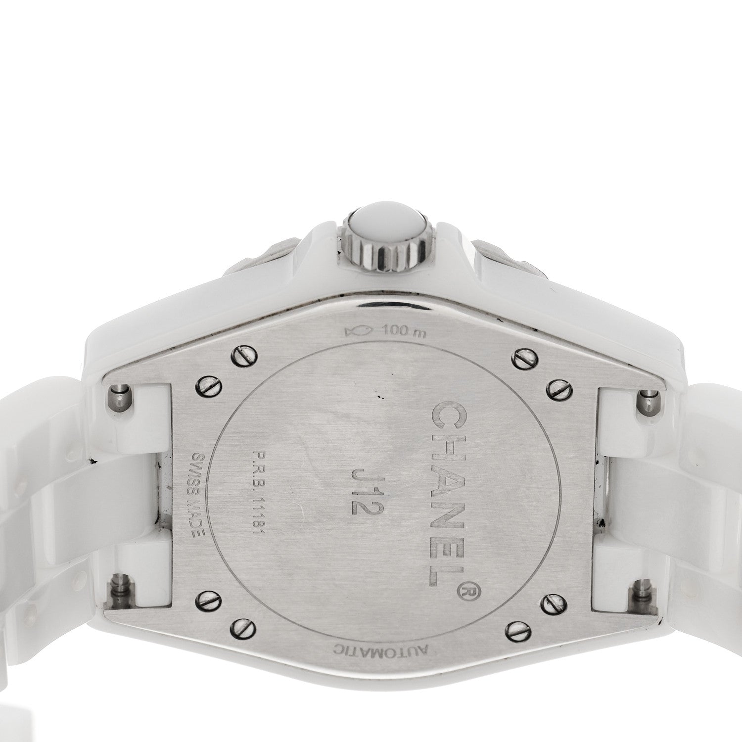 Chanel Stainless Steel Ceramic 38mm J12 Chrono Automatic Watch White 4 of 4