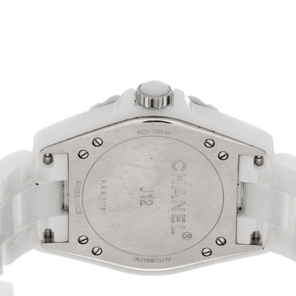 Chanel Stainless Steel Ceramic 38mm J12 Chrono Automatic Watch White 4 of 4