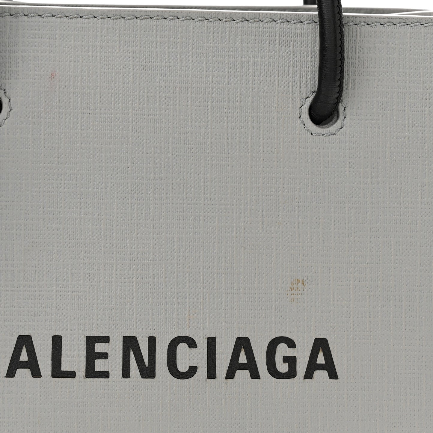 Calfskin Logo XXS Shopping Tote Gris Fossile