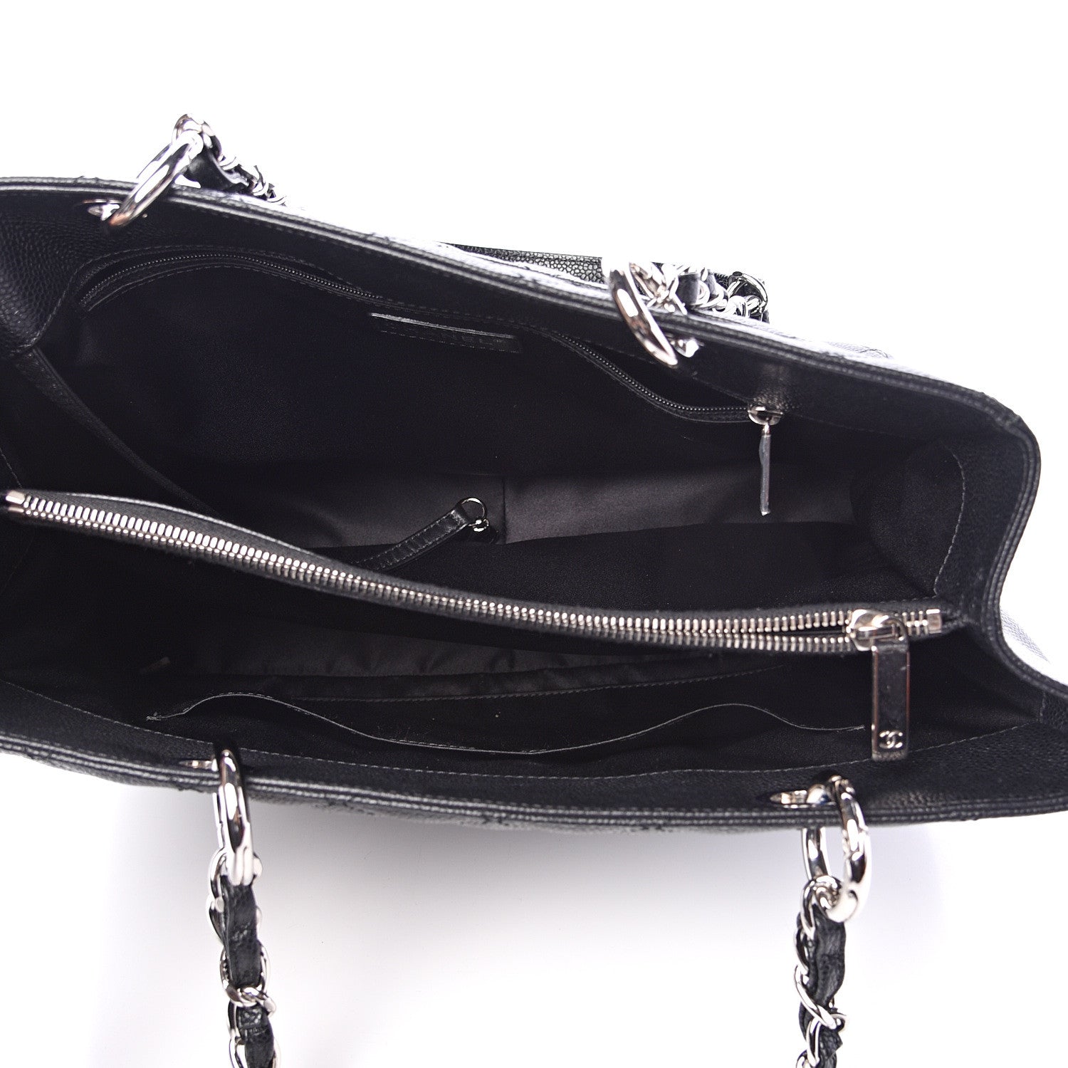 Chanel Caviar Quilted Grand Shopping Tote GST Black 4 of 11
