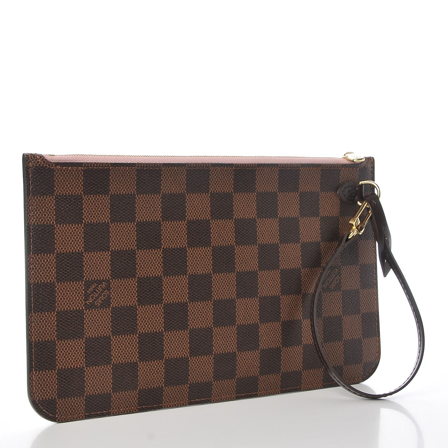 Louis Vuitton Damier Ebene Neverfull MM GM Pochette Rose Ballerine 3 of 8