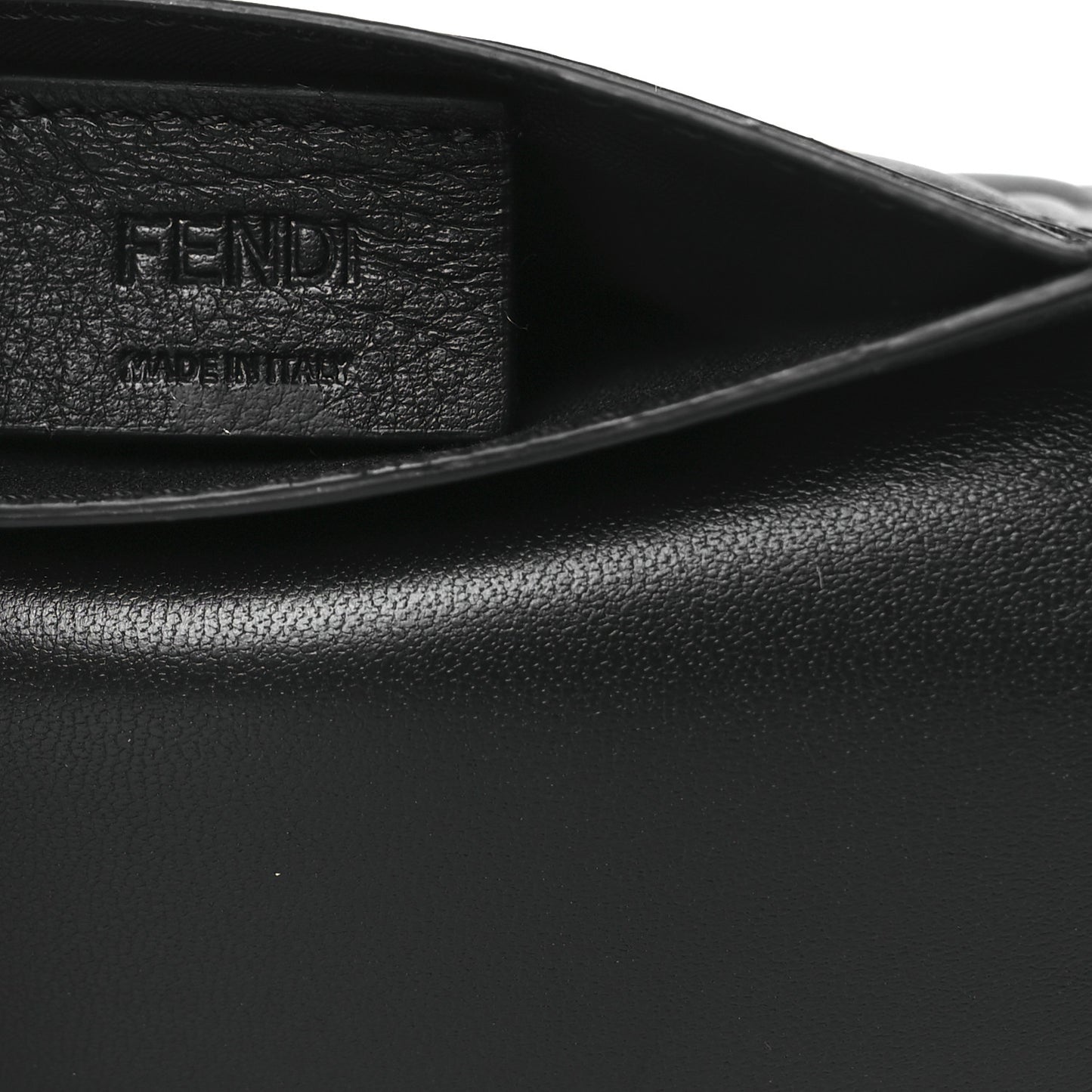 Nappa Matisse FF Diagonal Embossed Fold Over Card Holder Wallet Black