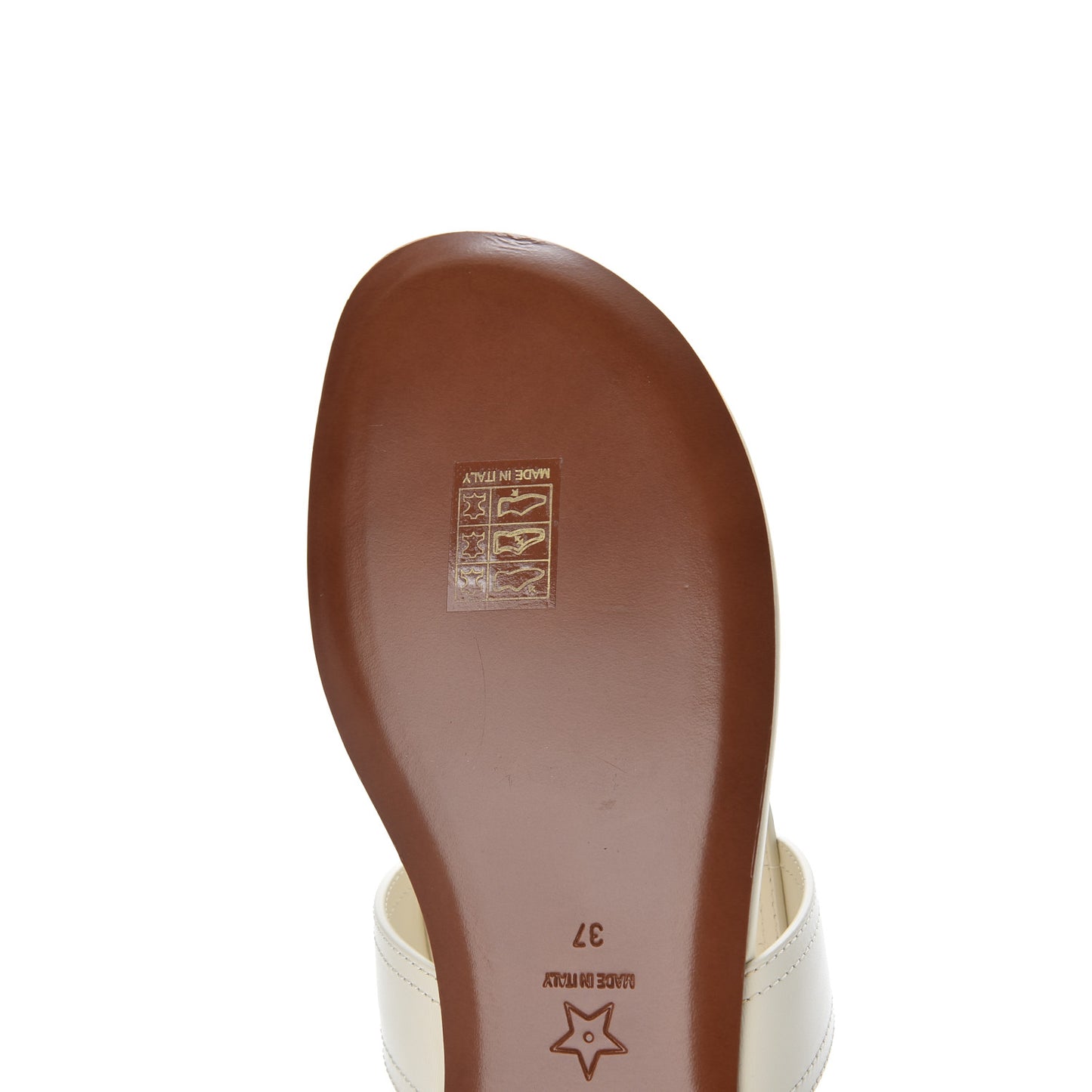 Calfskin 30 Montaigne Thong Sandals 37 White