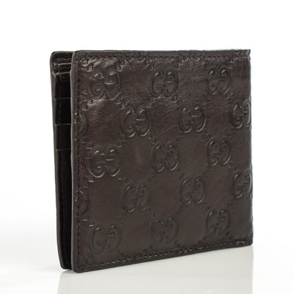 Gucci Guccissima Avel Bi-Fold Wallet Chocolate 3 of 9