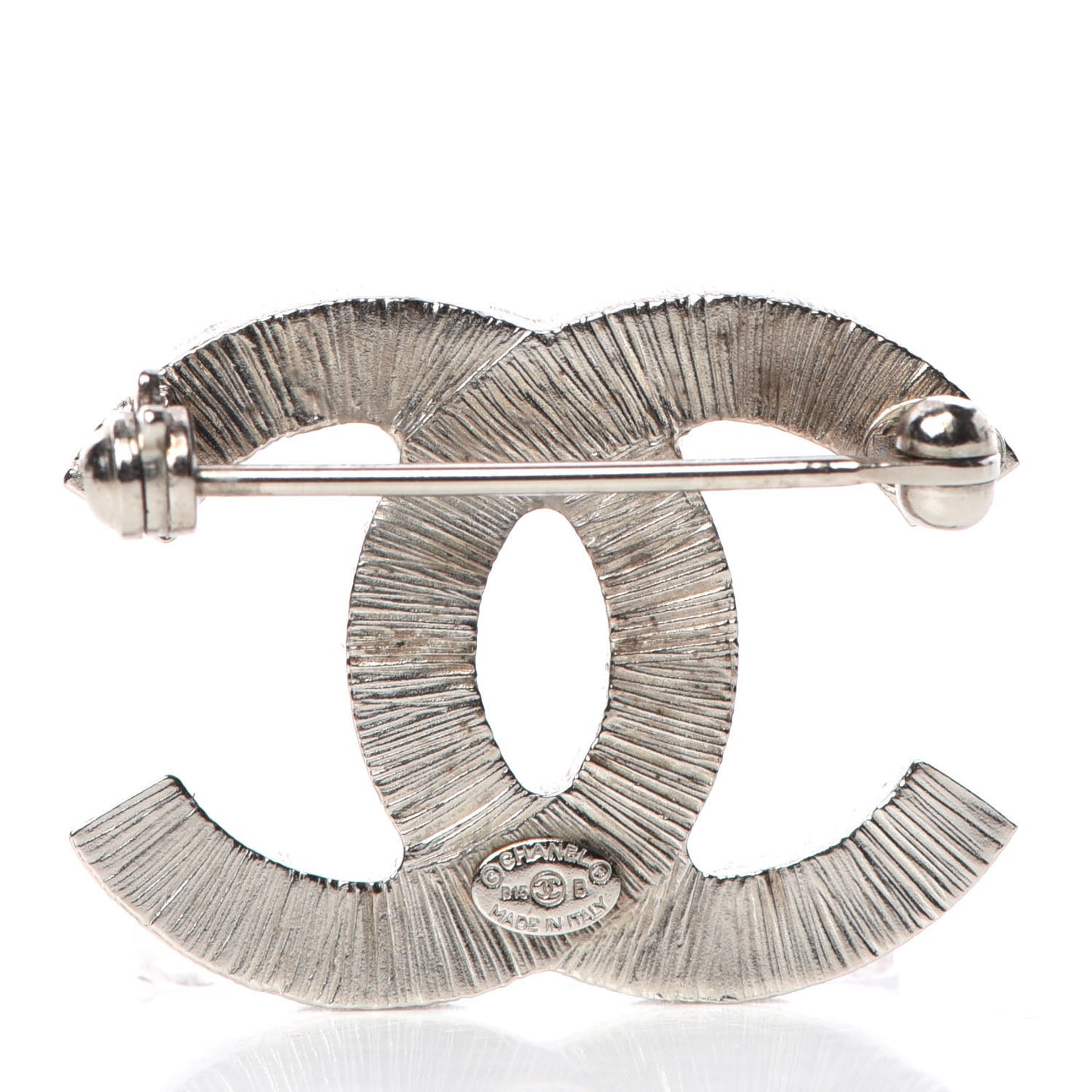 Crystal CC Brooch Silver