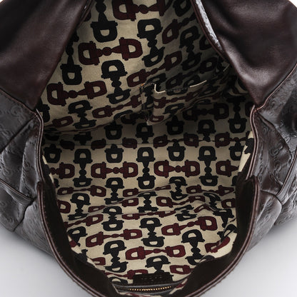 Gucci Guccissima Medium Hysteria Tote Chocolate 5 of 6
