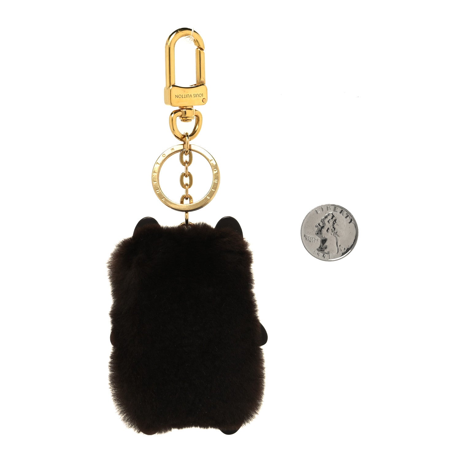 Louis Vuitton Wild Fur Monogram Eye-Trunk Bear Bag Charm 2 of 4