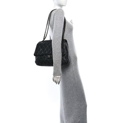 Chanel Lambskin Quilted Chanel 3 Maxi Flap Bag Black 2 of 10