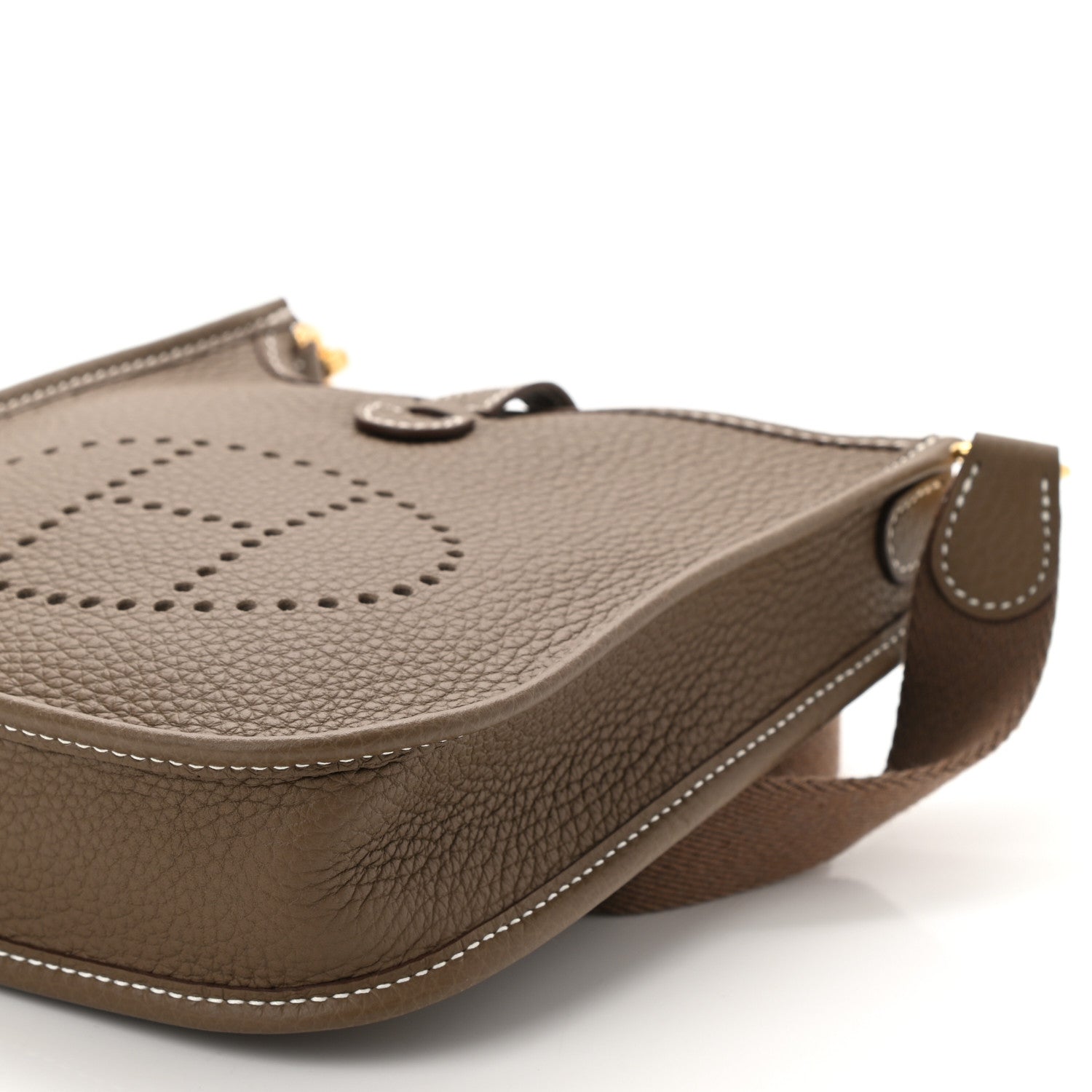Hermes Taurillon Clemence Evelyne TPM Etoupe 10 of 11