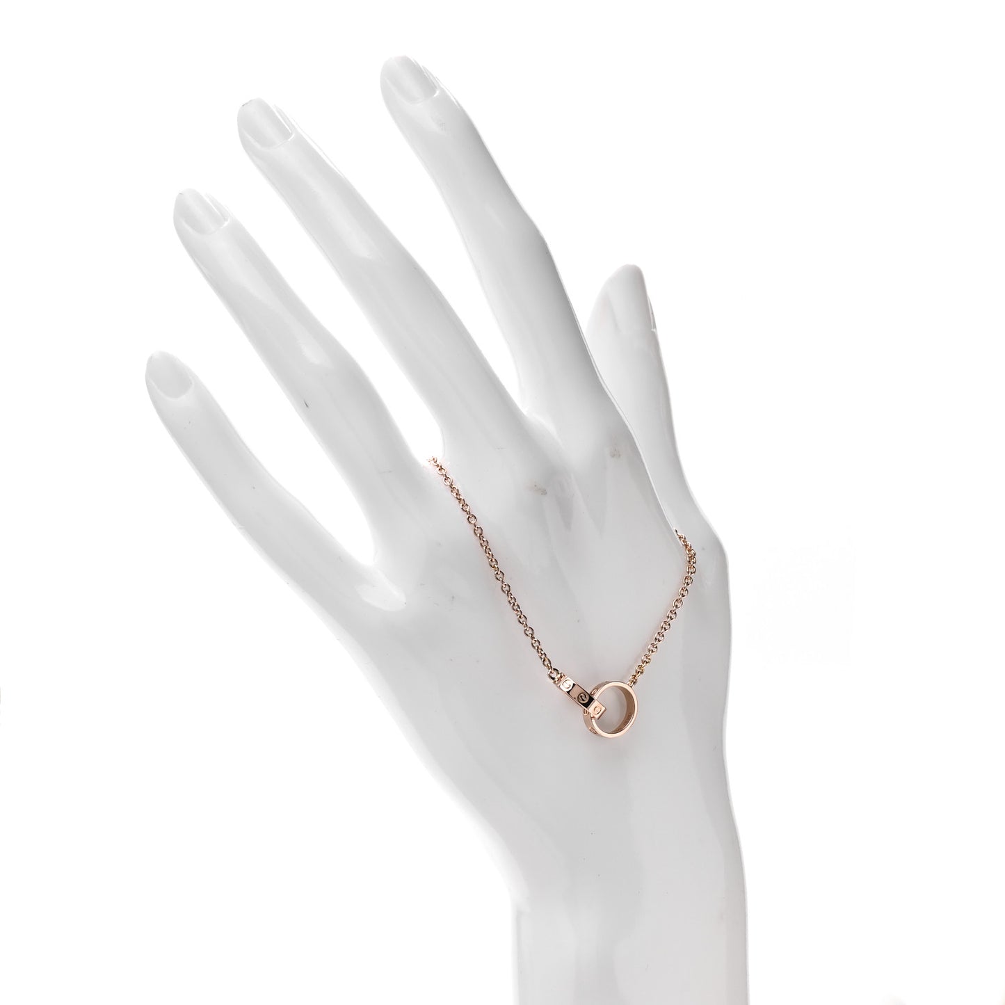 18K Pink Gold Interlocking LOVE Bracelet