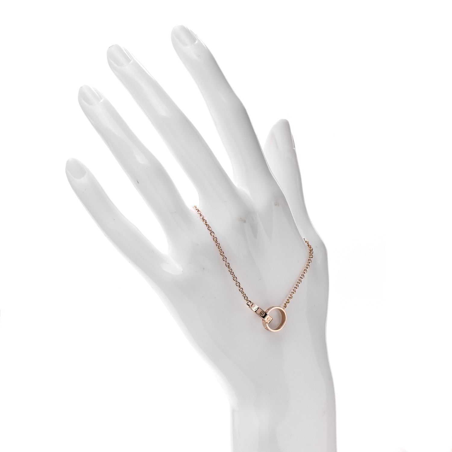 Cartier 18K Pink Gold Interlocking LOVE Bracelet 2 of 7