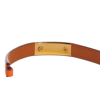 Hermes Epsom Rivale Double Tour Bracelet Extra Small Orange 6 of 8