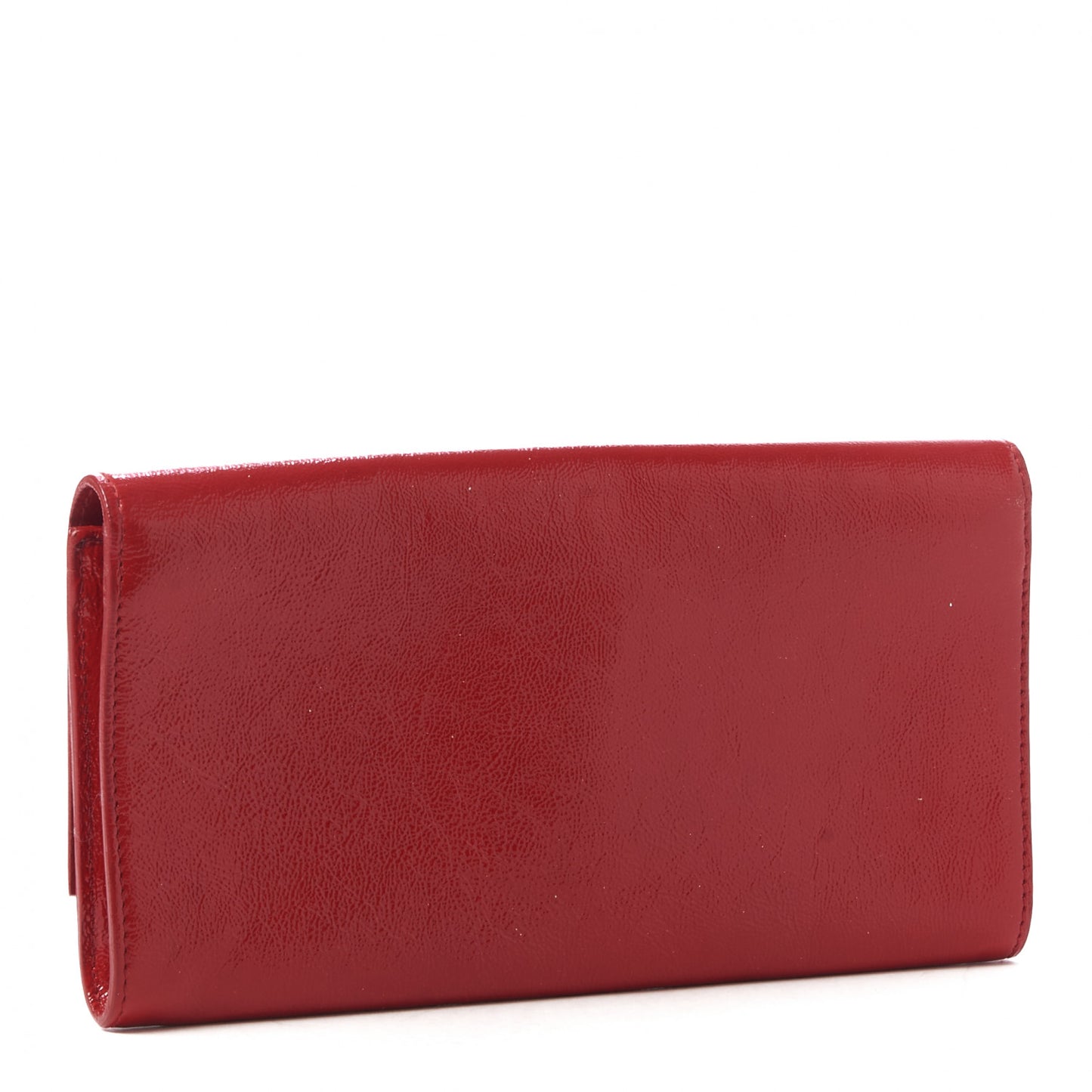 Textured Patent Small Belle De Jour Clutch Red
