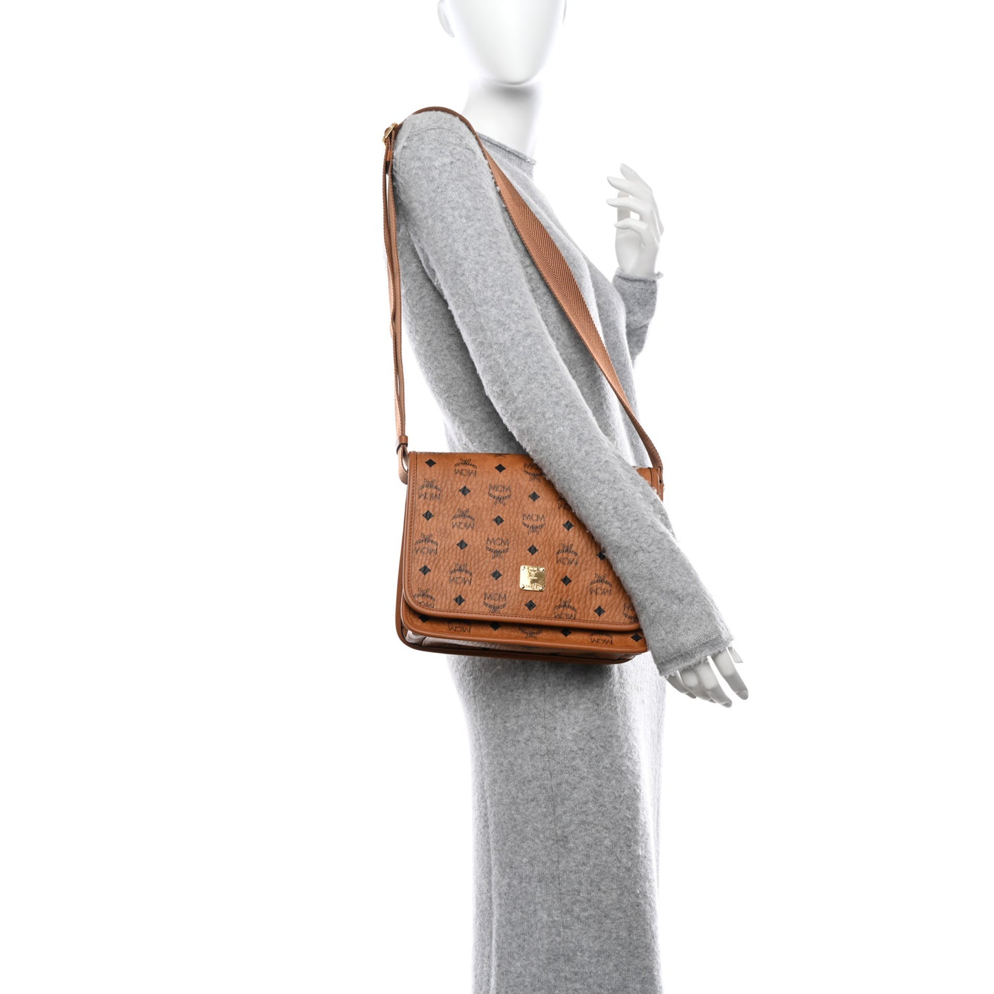 Visetos Small Klassik Messenger Bag Cognac