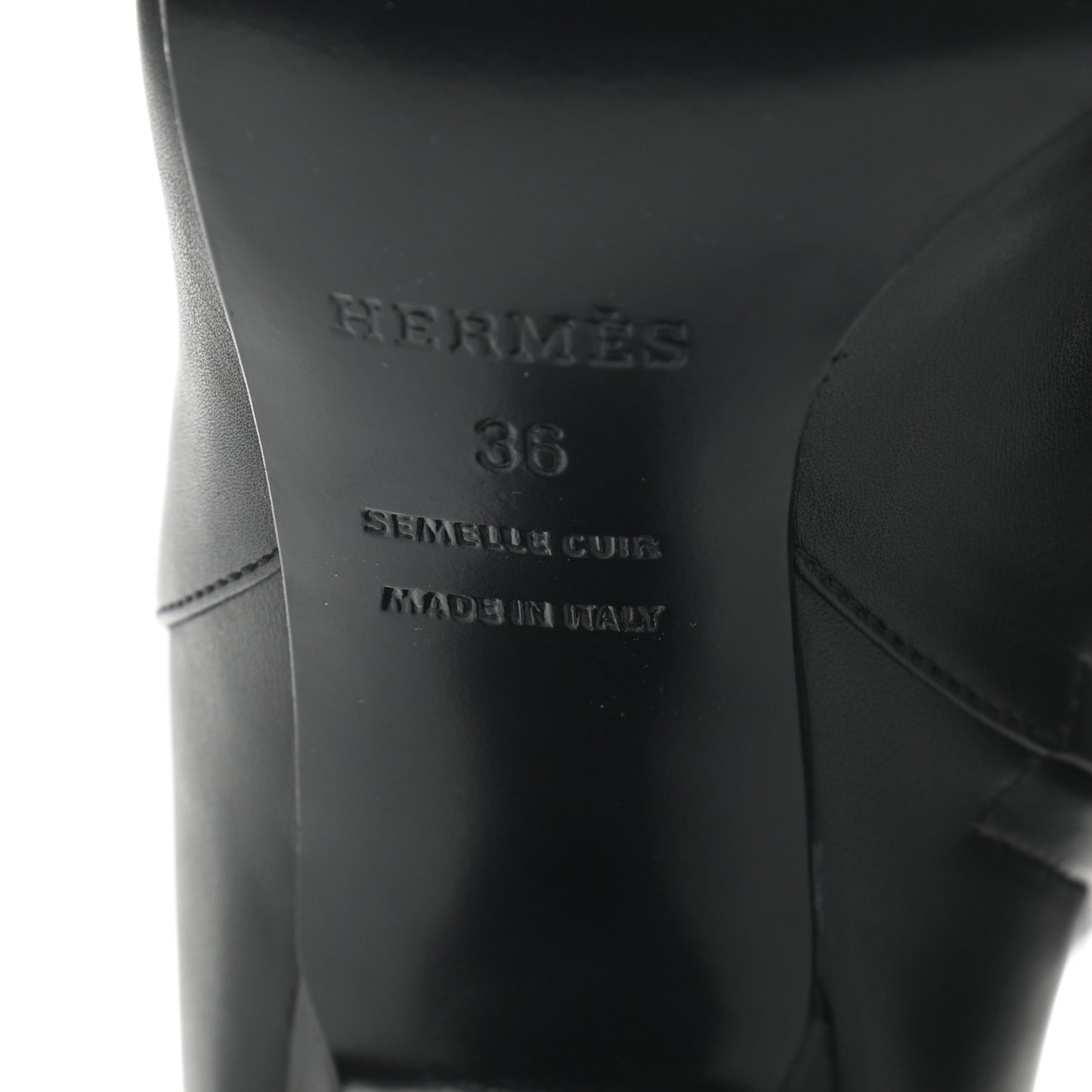 Calfskin Joueuse Ankle Boots 36 Black