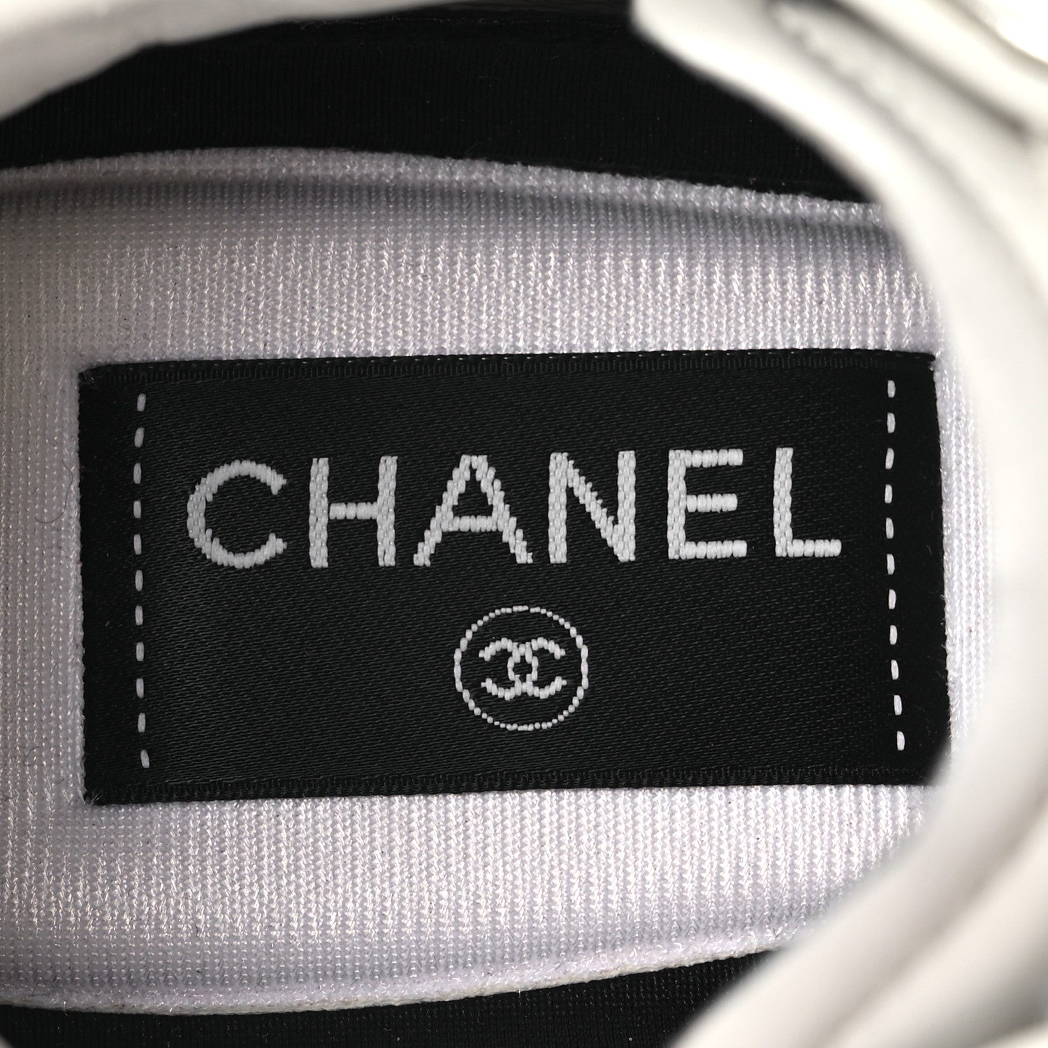 Chanel Laminated Calfskin Suede Quilted Womens CC Sneakers 39 Silver White 9 of 14