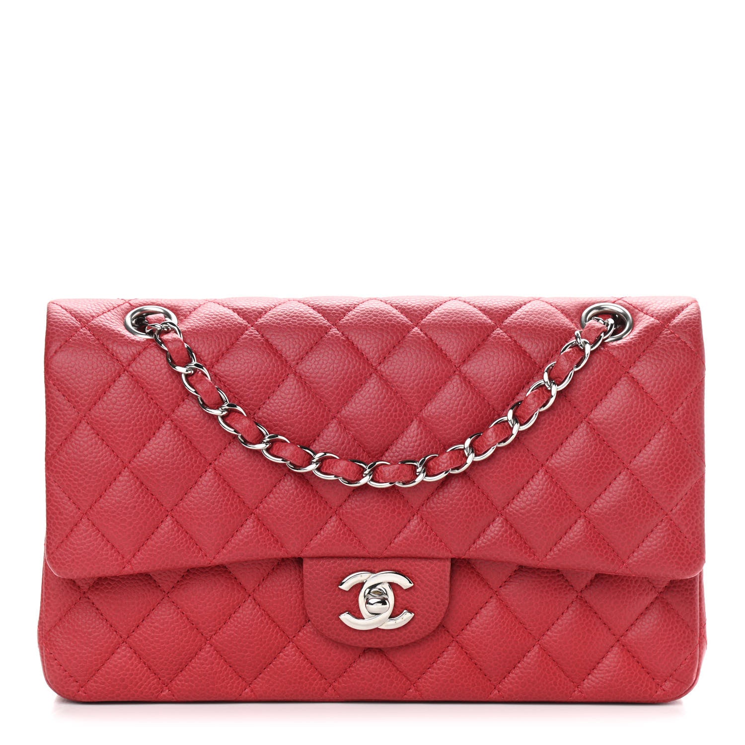Chanel Caviar Quilted Medium Double Flap Red 1 of 10