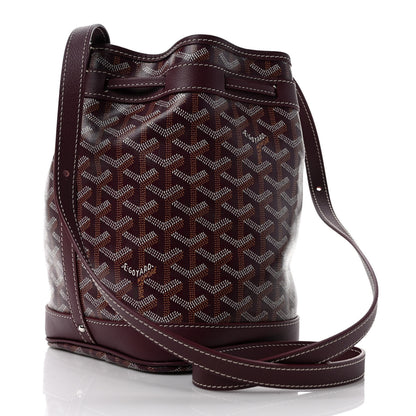 Goyard Goyardine Petit Flot Bucket Bag PM Burgundy 3 of 8