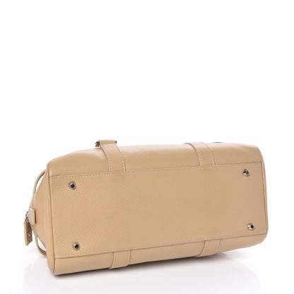 Christian Dior Calfskin Logo Charms Boston Beige 4 of 13