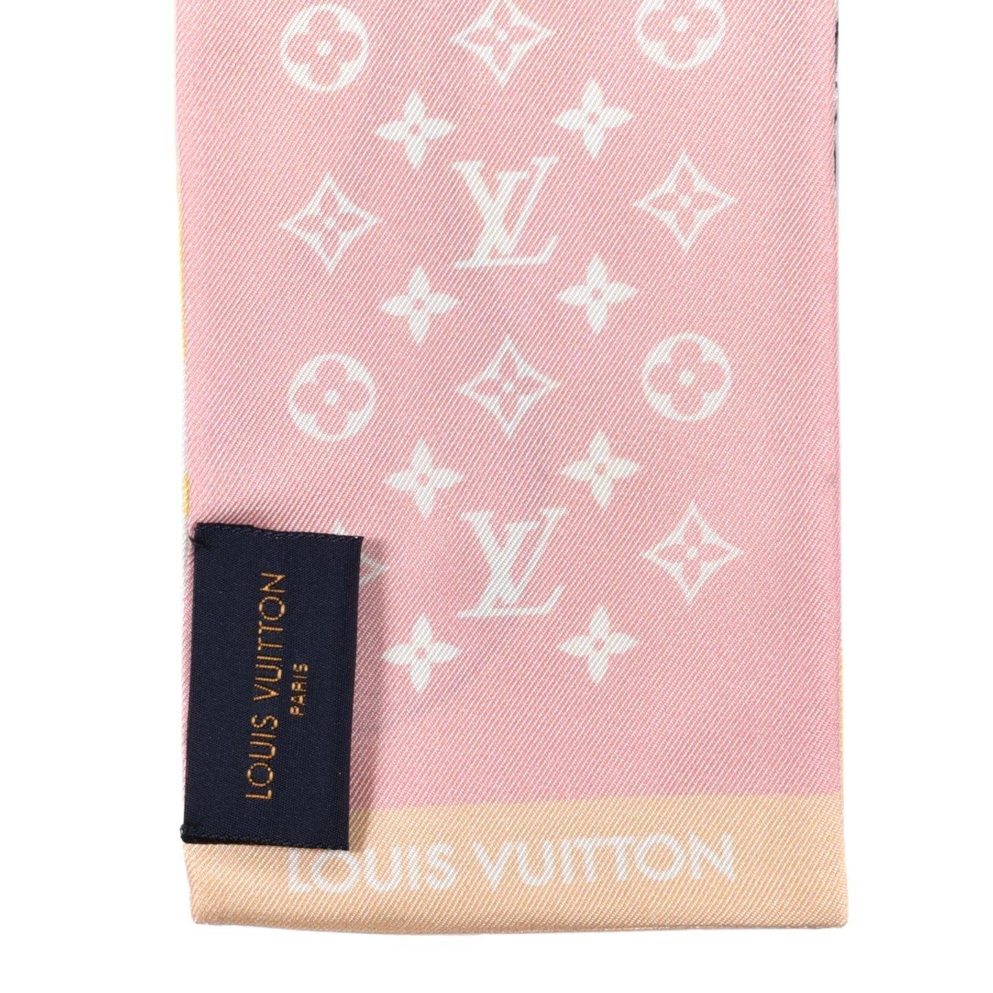 Silk Monogram Gradient By The Pool Bandeau Pink