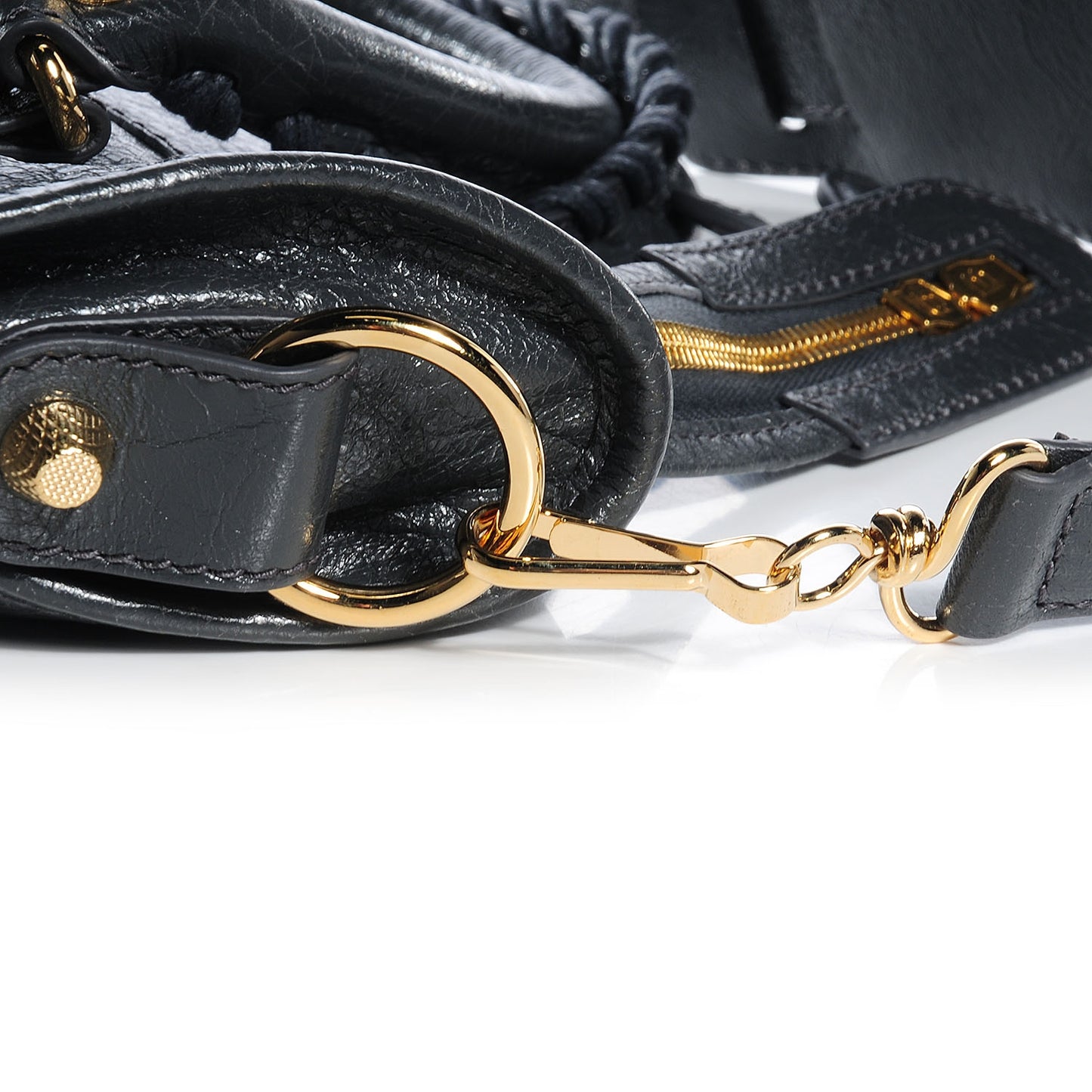 Agneau Giant 12 Gold Hardware City Gris Fossile