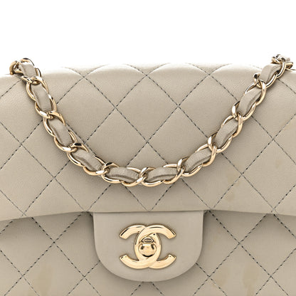 Chanel Lambskin Quilted Mini Rectangular Flap Grey 8 of 13