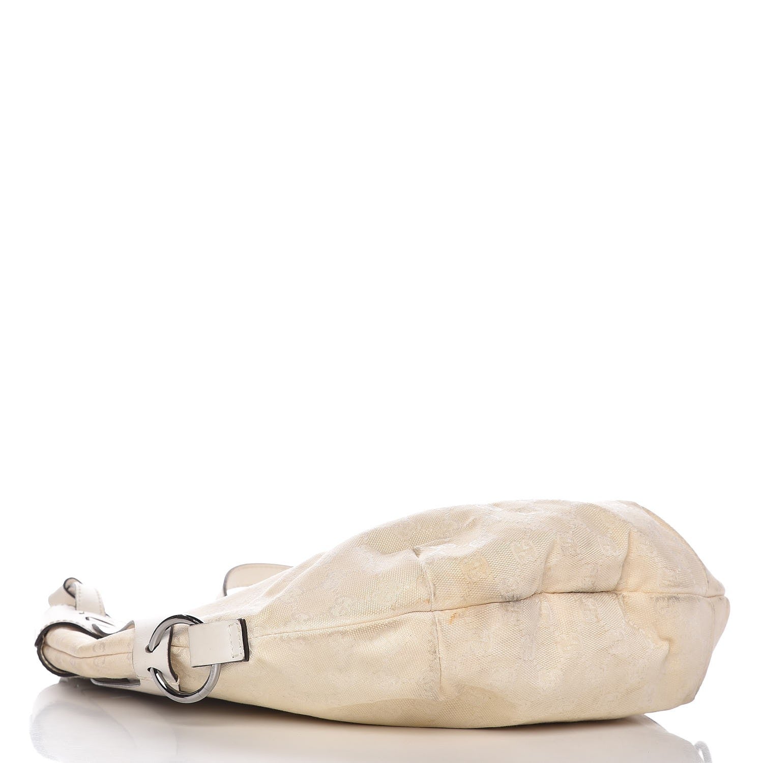 Gucci Monogram Half Moon Hobo White 4 of 16