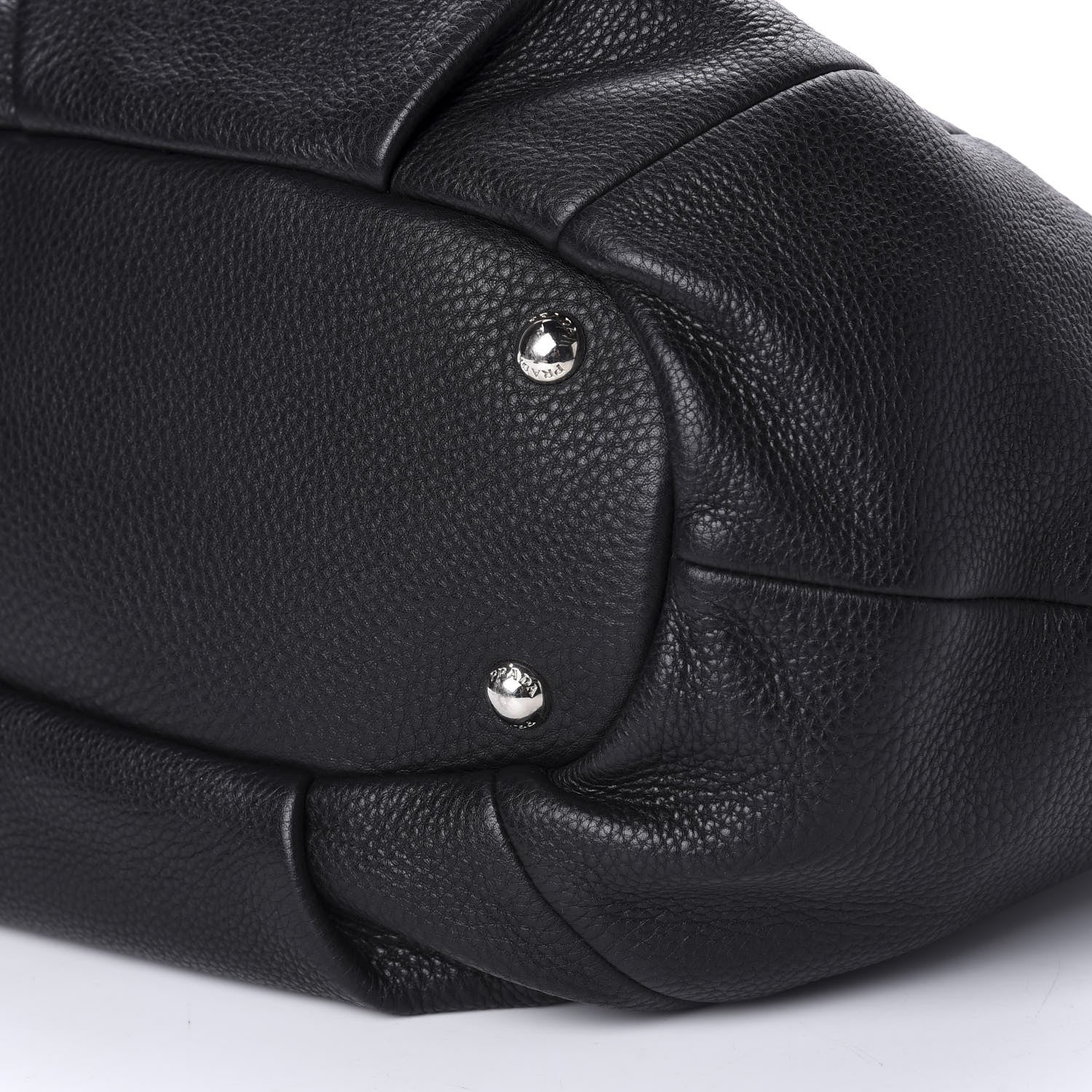 Prada Vitello Daino Shoulder Bag Black 8 of 11