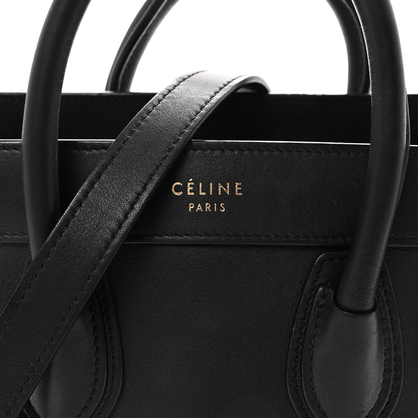 Smooth Calfskin Nano Luggage Black