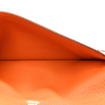 Hermes Chevre Mysore Bearn Gusset Wallet Orange 6 of 13