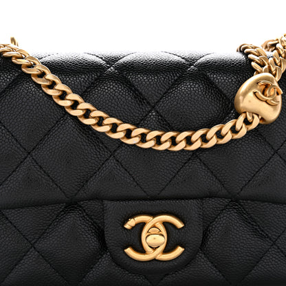 Chanel Caviar Quilted Mini Sweetheart Rectangular Flap Black 8 of 11